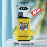 IGET BAR  BANANA ICE 3500 Puffs Disposable Vape - 图片 2