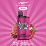 IGET BAR CHERRY POMEGRANATE 3500 Puffs Disposable Vape - 图片 2