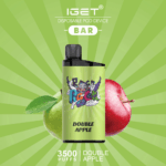IGET BAR DOUBLE APPLE 3500 Puffs Disposable Vape - 图片 2