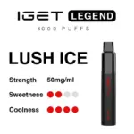 IGET Legend 4000 Puffs Lush Ice - 图片 2