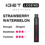 IGET Legend 4000 Puffs Strawberry Watermelon - 图片 2