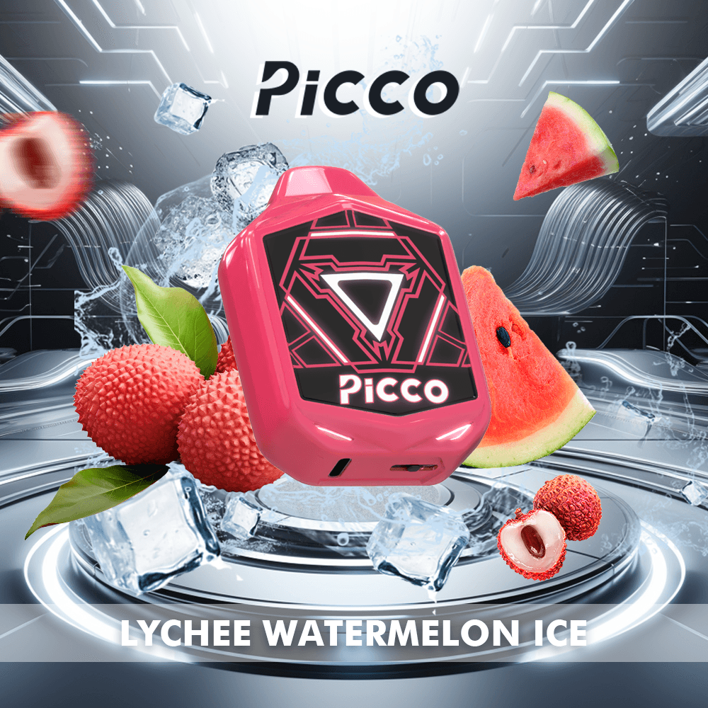 Lychee-Watermelon-Ice.png Picco Voom 7000 Puffs - Lychee Watermelon Ice - Image 1