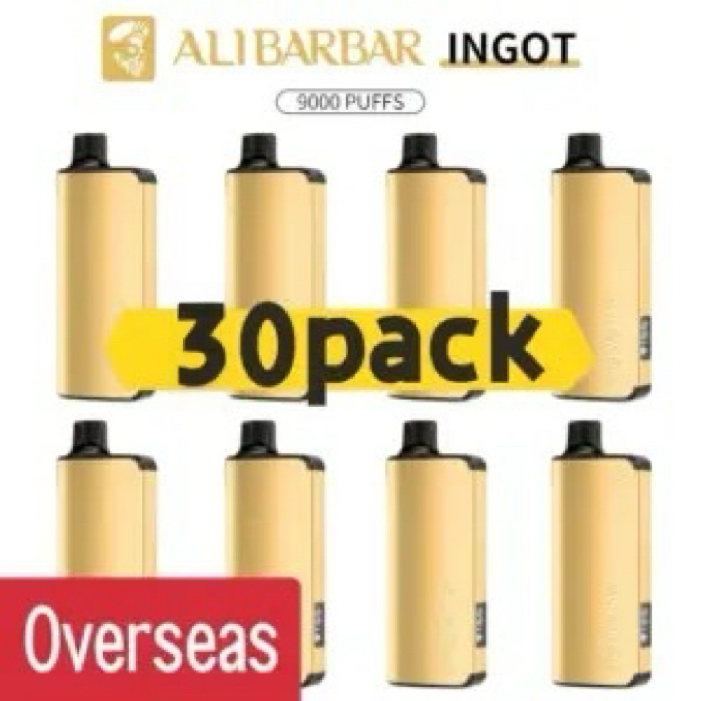 alibarbar-ingot-flavours.jpg Alibarbar Ingot 9000 puffs-30 pack Multiple flavors - Image 1
