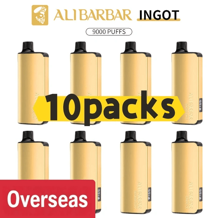 Alibarbar Ingot 9000 puffs-10 pack Multiple flavors(Ship from oversea) - Blackberry Ice