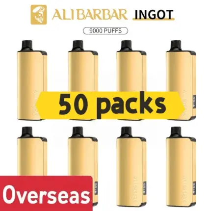 Alibarbar Ingot 9000 puffs-50 pack Multiple flavors