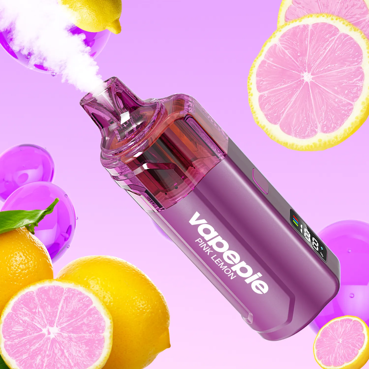 986f076c3e58b240fbca766f4f75c5ba.webp Vapepie Crystal Pop 15000 Puffs Pink Lemon - Image 1