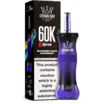 Al Fakher Crown Bar E Hose X 60k Puffs -5 packs (shipped from Overseas) - Blueberry Sour Raspberry