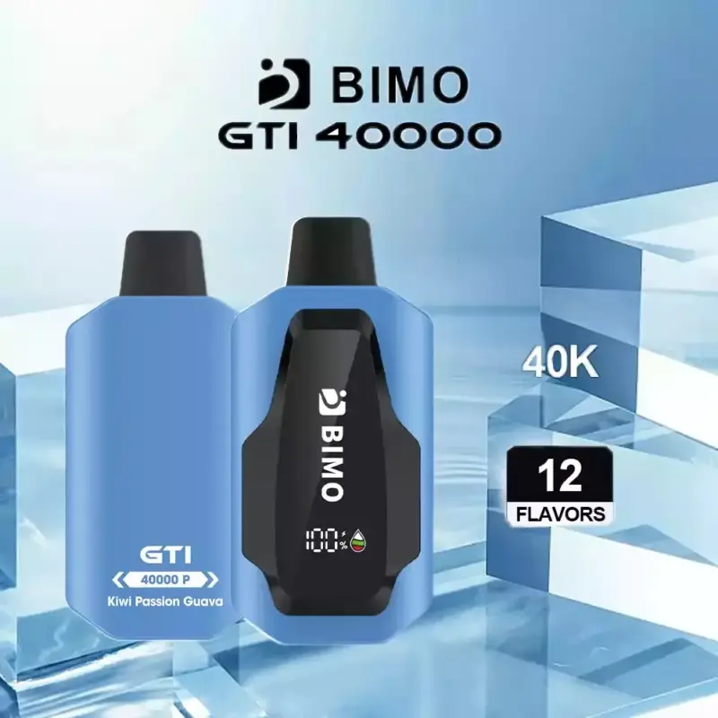 BIMO GTI 40K Puffs 20 pack Multiple flavors - Kiwi Passion Guava
