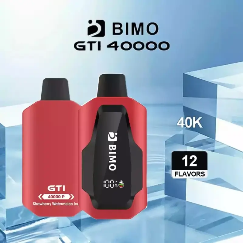 BIMO GTI 40K Puffs 20 pack Multiple flavors - Strawberry Watermelon Ice