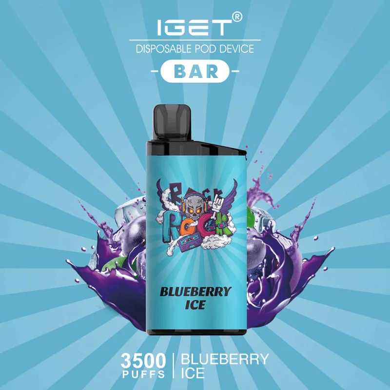 IGET BAR BLUEBERRY ICE 3500 Puffs Disposable Vape