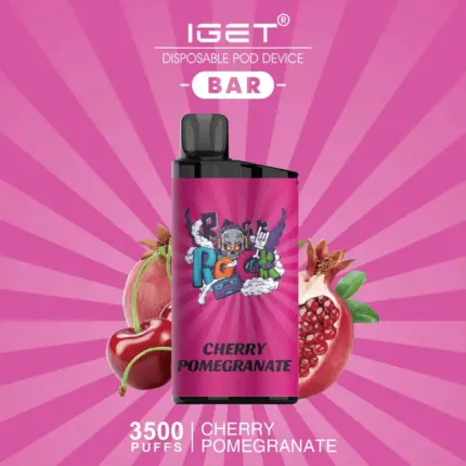 IGET BAR CHERRY POMEGRANATE 3500 Puffs Disposable Vape
