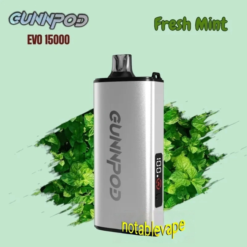 Fresh-Mint.webp Gunnpod EVO 15k - 20 pack Multiple flavors - Fresh Mint