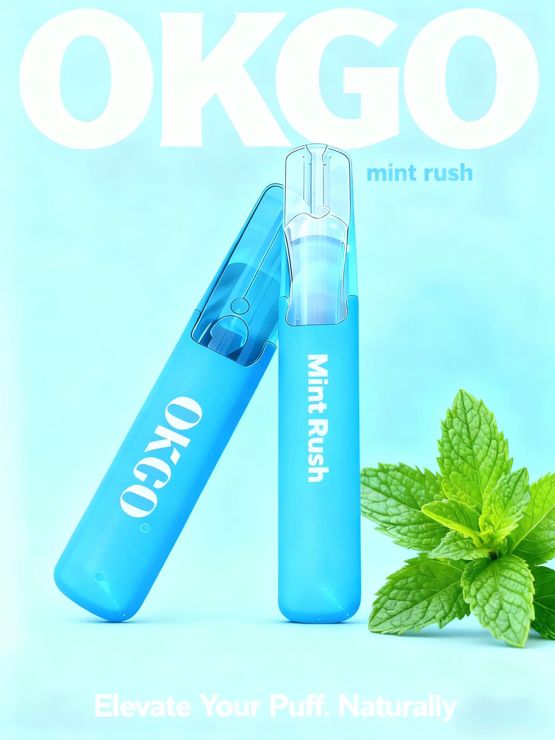 OKGO-6500-Puffs-Mint-rush.jpg OKGO 6500 Puffs Mint rush -10 Pack - Mint rush