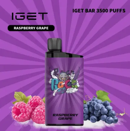 IGET BAR RASPBERRY GRAPE 3500 Puffs