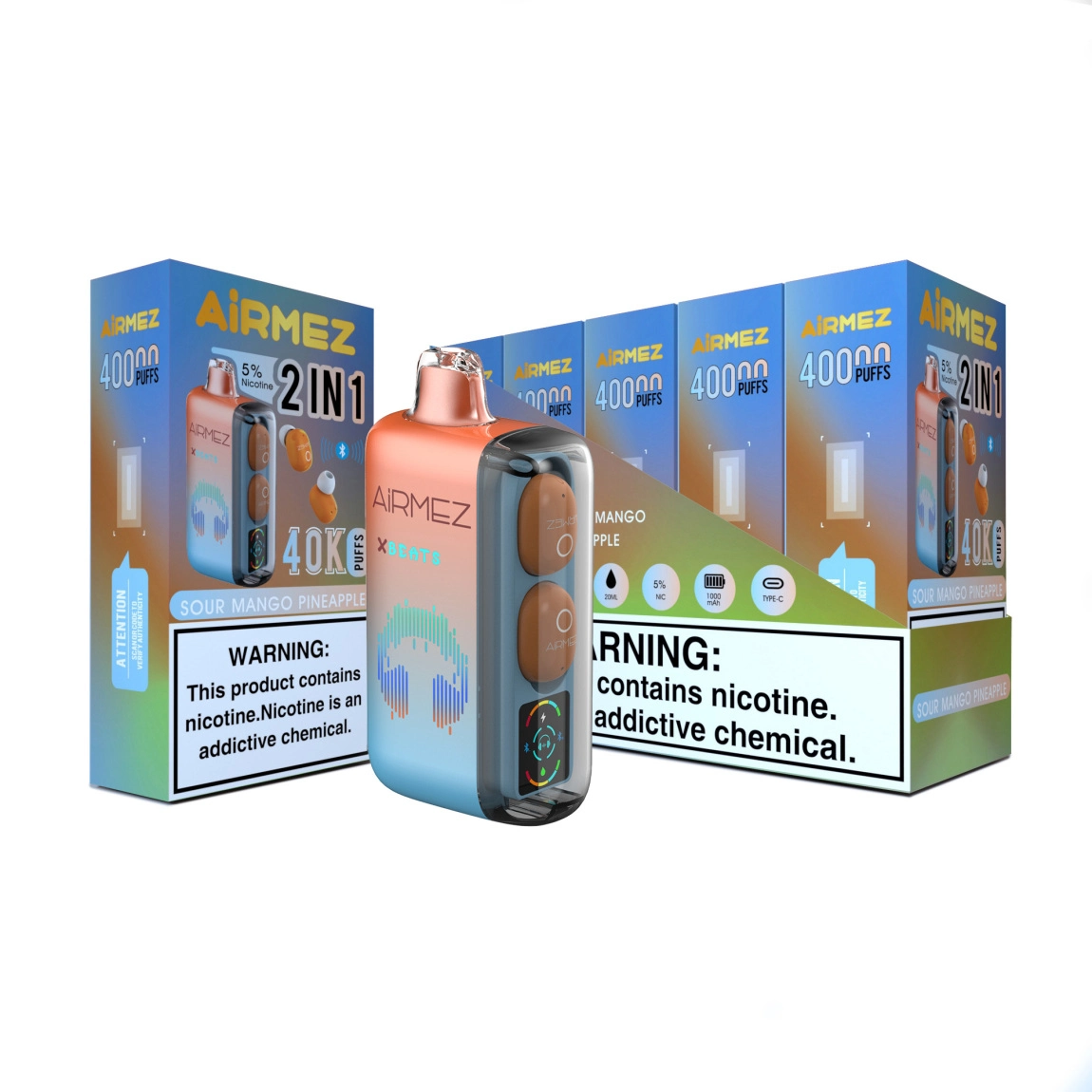 a092a2d7a957f48567dc032a602aefbb.webp Airmez Xbeat 40K Puffs 5%- 5 pack or more - ATL MINT