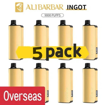 Alibarbar Ingot 9000 puffs-5 pack Multiple flavors(Ship from oversea) - Blackberry Ice