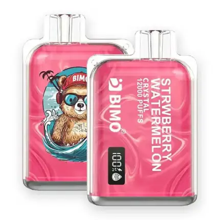 BIMO Crystal 12000 Puffs Strawberry Watermelon - Strawberry Watermelon