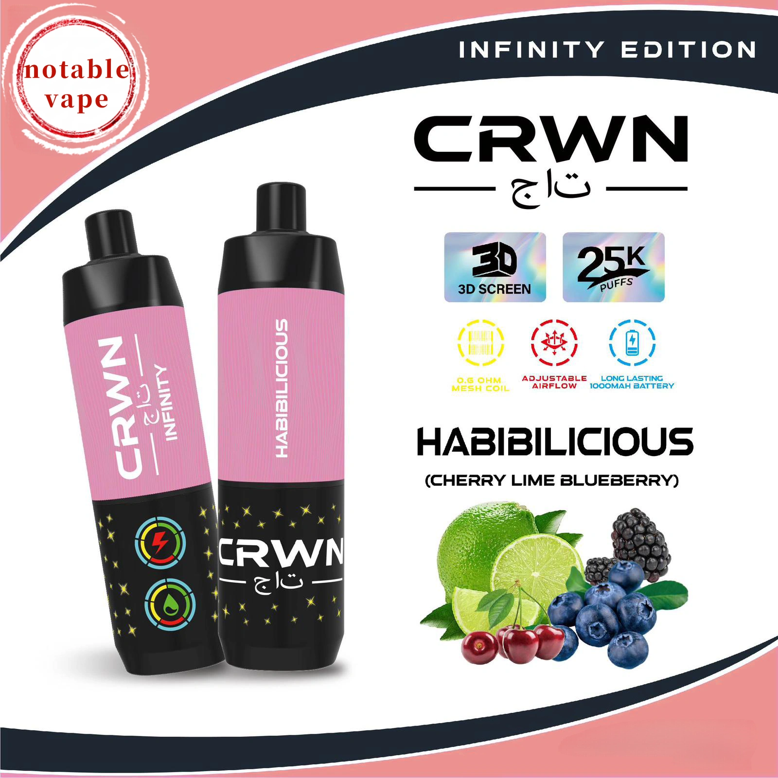 cbdb35_6cd7264ddd164073b49d3b45761b8654mv2.webp Crwn Infinity - Habibilicious - 25,000 - Image 1