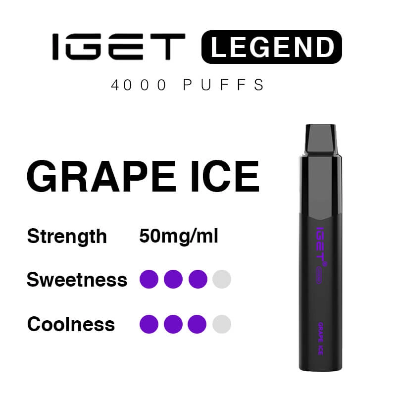 IGET Legend 4000 Puffs Grape Ice