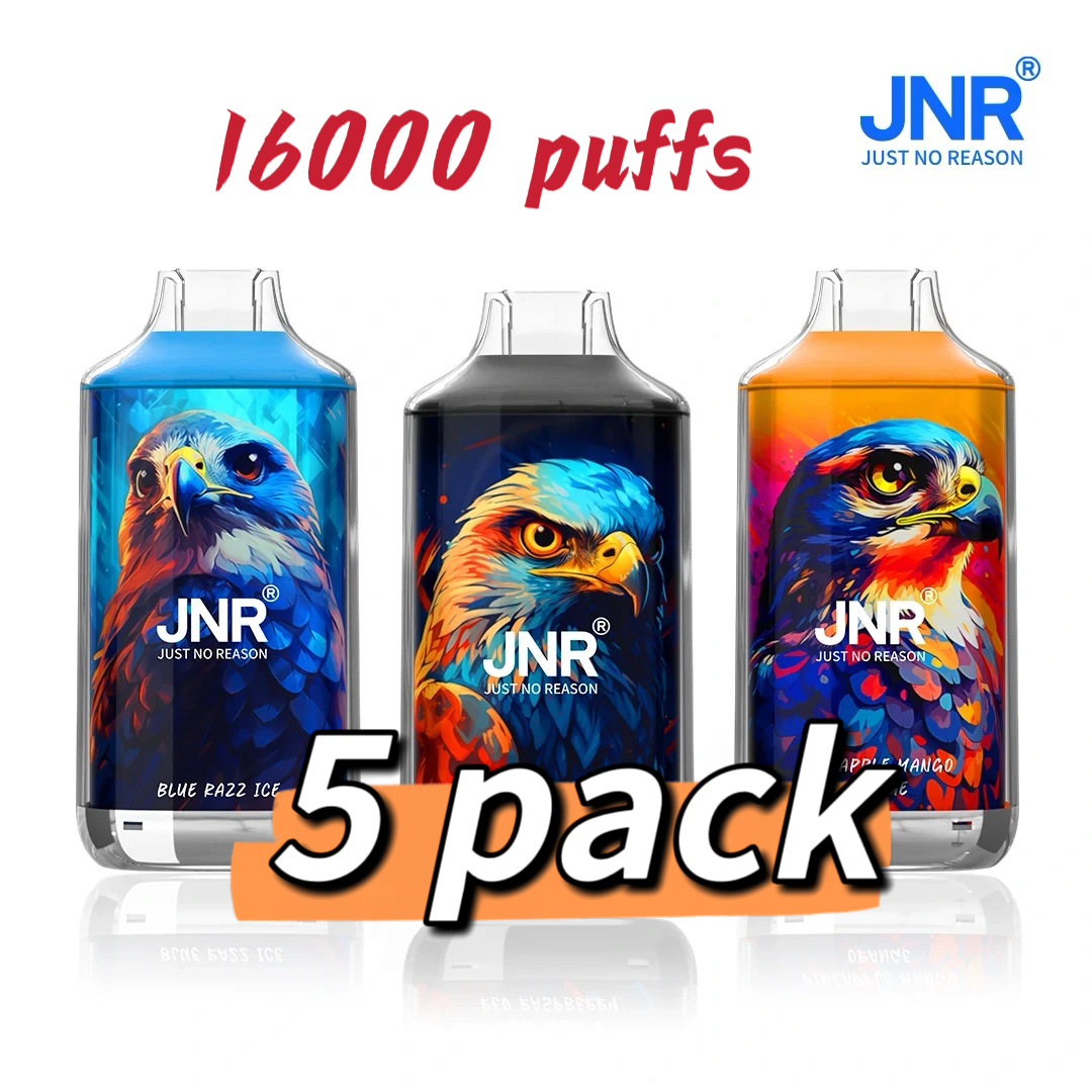 jnr-16k-5-pack.jpg JNR Falcon 16000 Puffs 5 Packs (Ship from oversea) - Blackberry Red Raspberry