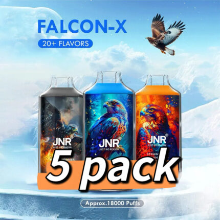 JNR Falcon-X 18000 Puffs 5 Pack (Ship from oversea) - Blue Razz Ice