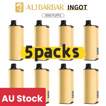 Alibarbar Ingot 9000 puffs-5 pack Multiple flavors(Ship from Sydney) - Cool Mint