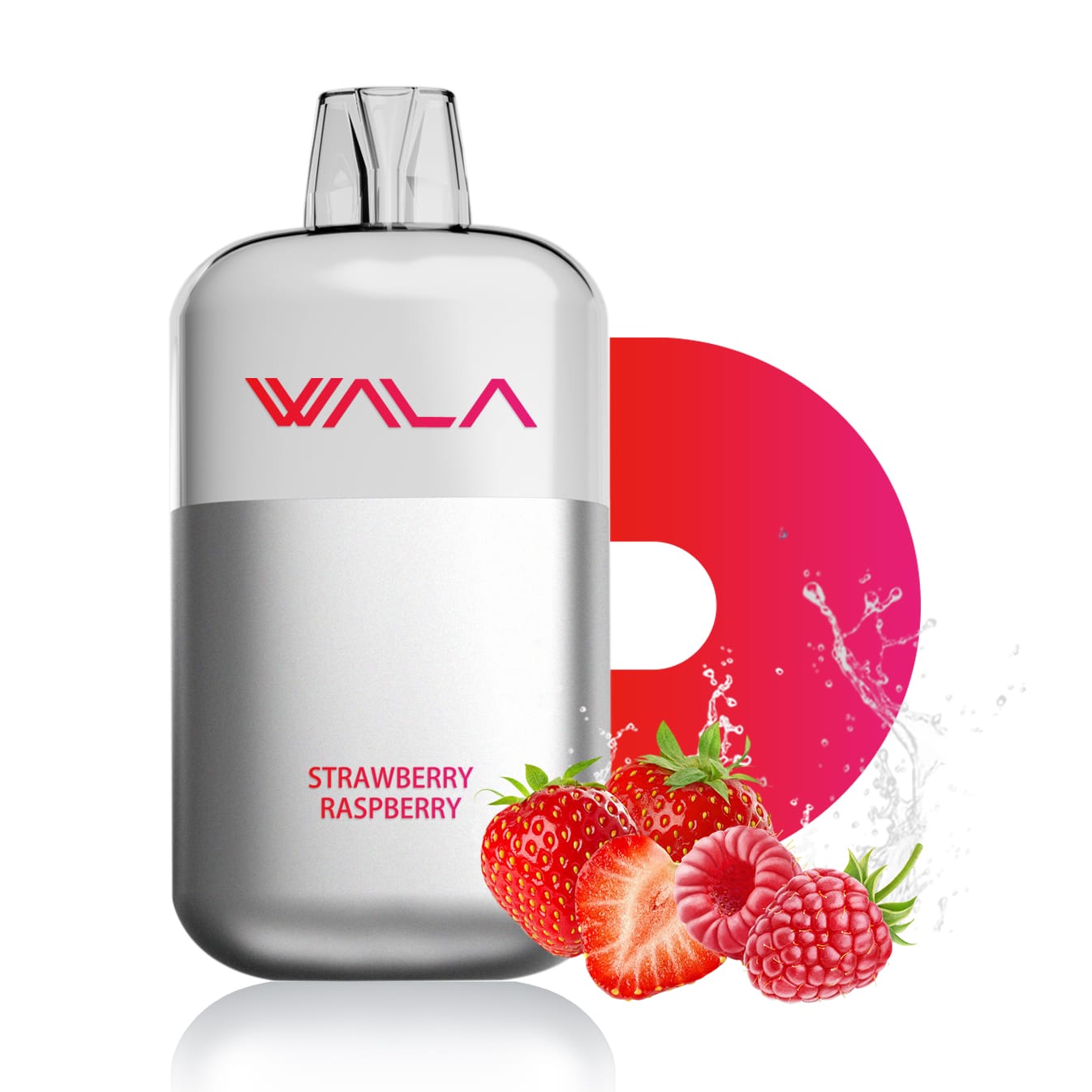 strawberry-raspberry.jpg Wala POP 10000 Puffs - Strawberry Raspberry - Image 1