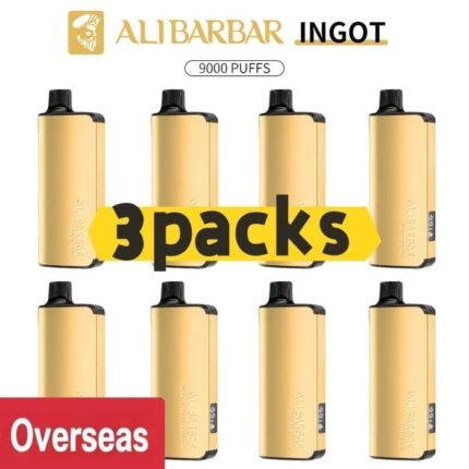 Alibarbar Ingot 9000 puffs-3 pack Multiple flavors - Blackberry Ice
